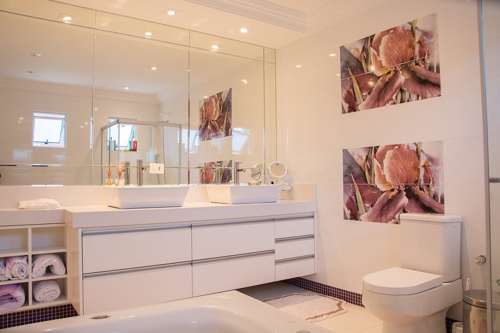 Cleaning Bathroom Vanity and Mirrors Is Tiring
