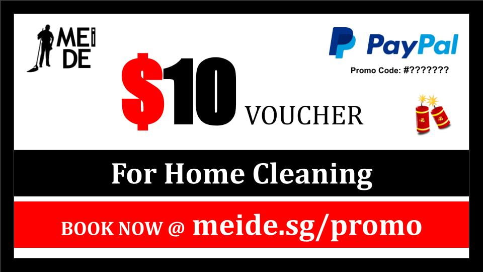 Meide SG Paypal Promotion for CNY Cleaning Blank