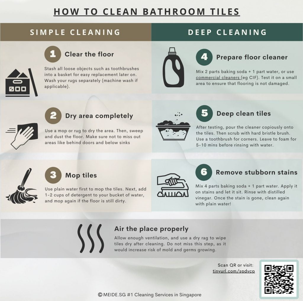 MEIDE.SG Teaches YOU how to clean the tiles in your toilet!