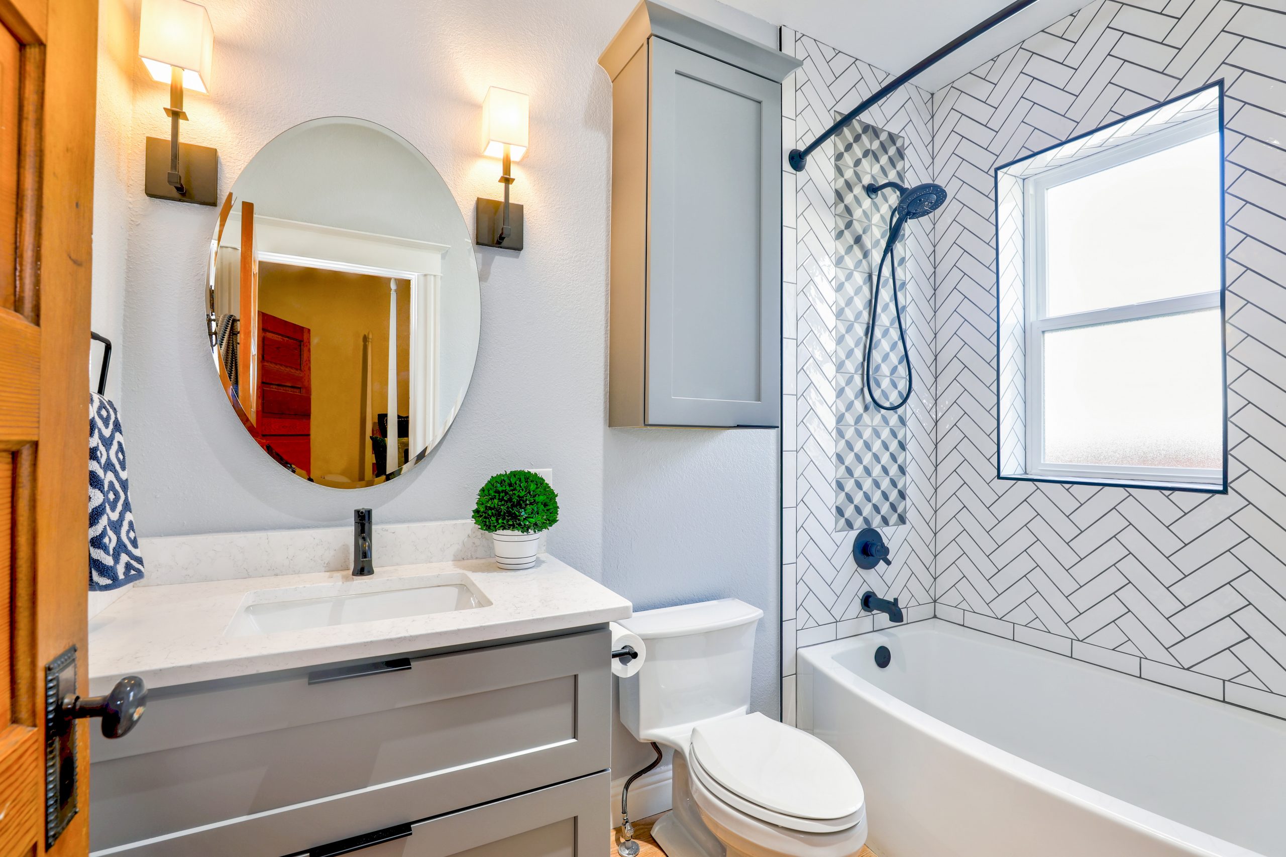 How To Clean Bathroom Light Fixtures and Doors