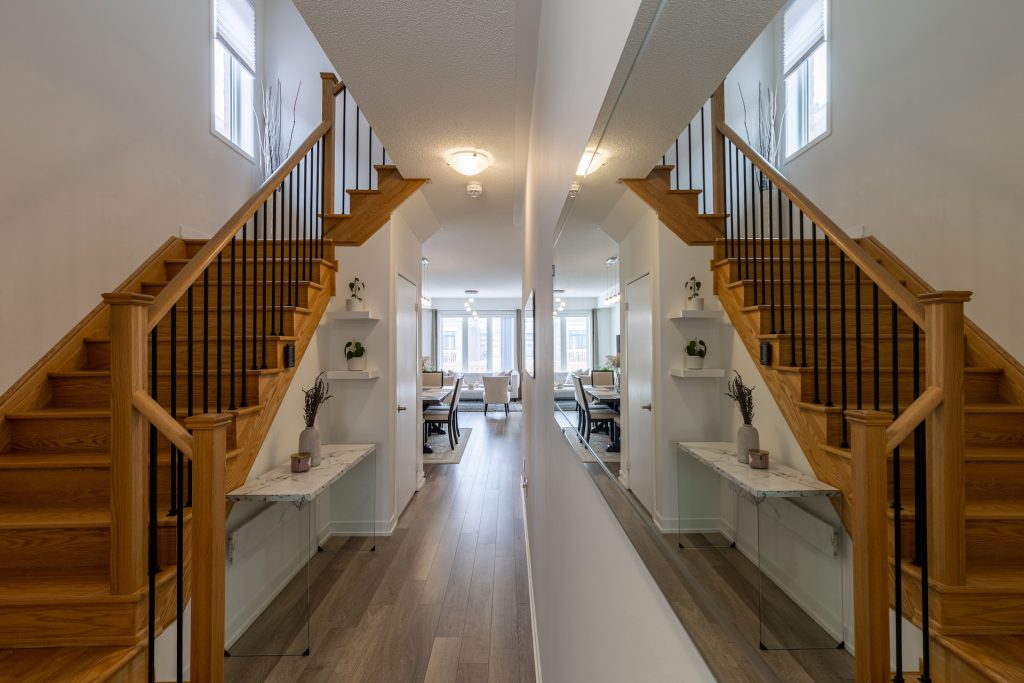 U shaped staircases can be found in penthouses and landed houses in Singapore