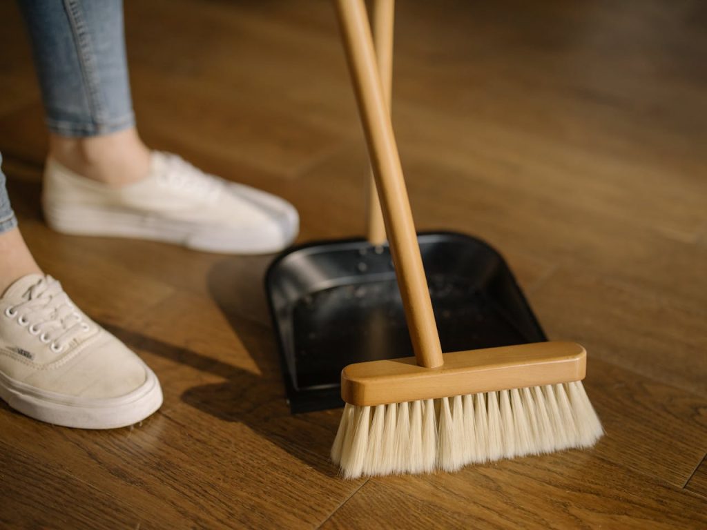Dustdown and sweep quickly beforehand for faster cleaning durations