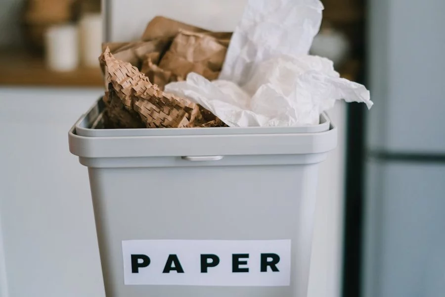 Having trash bins at strategic spots around the house keeps it cleaner longer