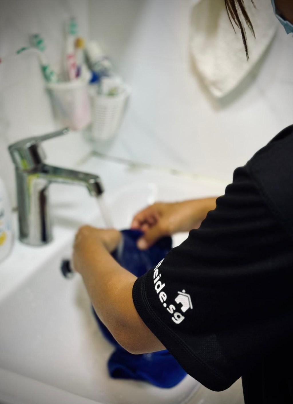 Sink wipe downs by MEIDE Home Cleaning Team