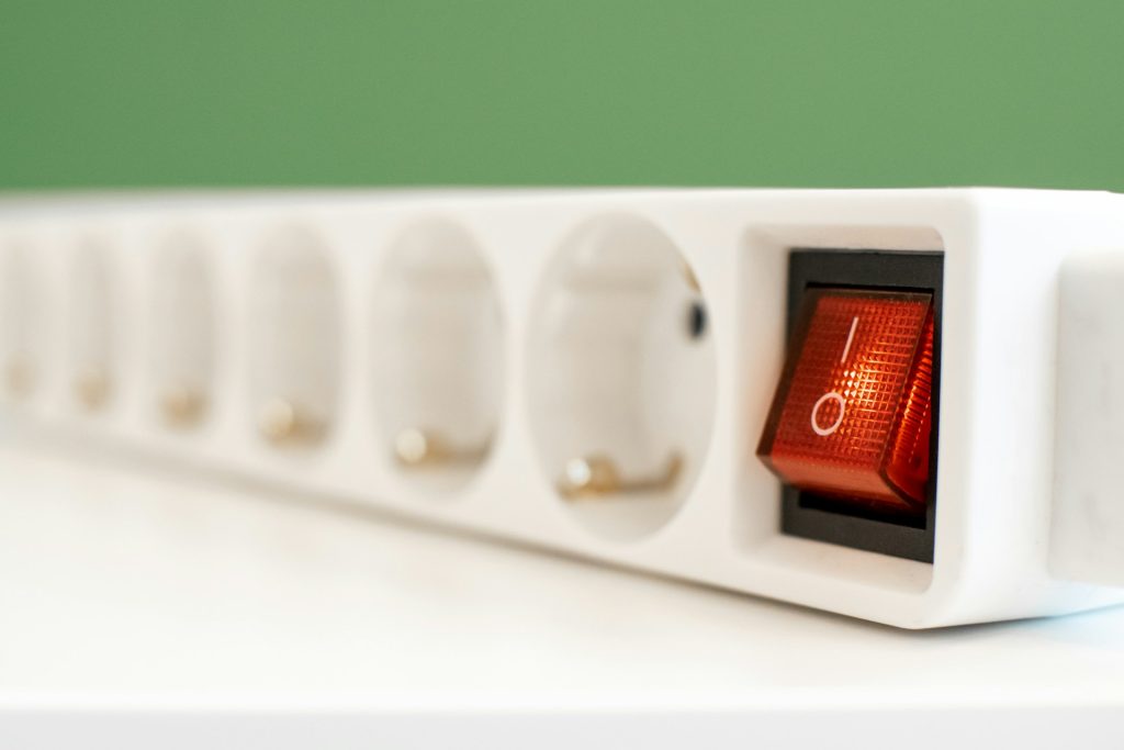 Clear and uncluttered electrical sockets—avoid overloading power strips to reduce fire risk
