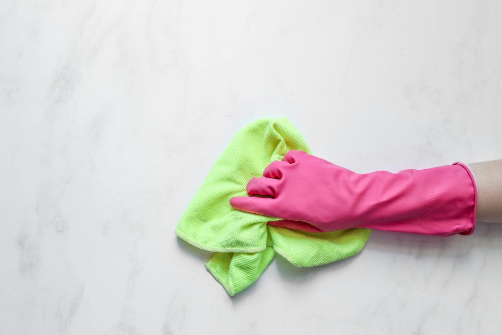 Surface cleaning and disinfection is especially important with kids and elderly