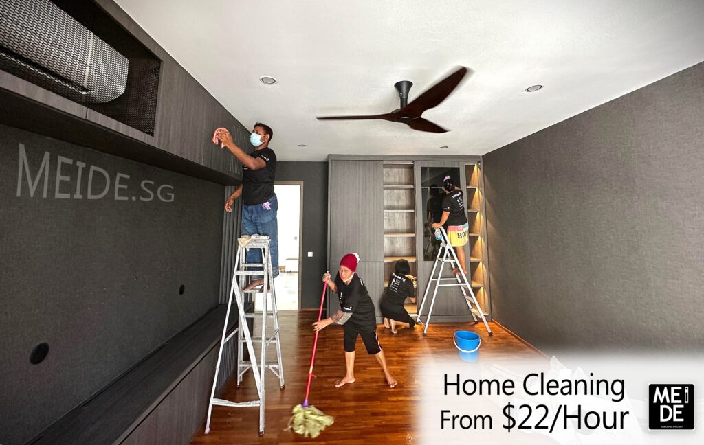 Find home organization during home cleaning by singapore number one cleaning team at MEIDE