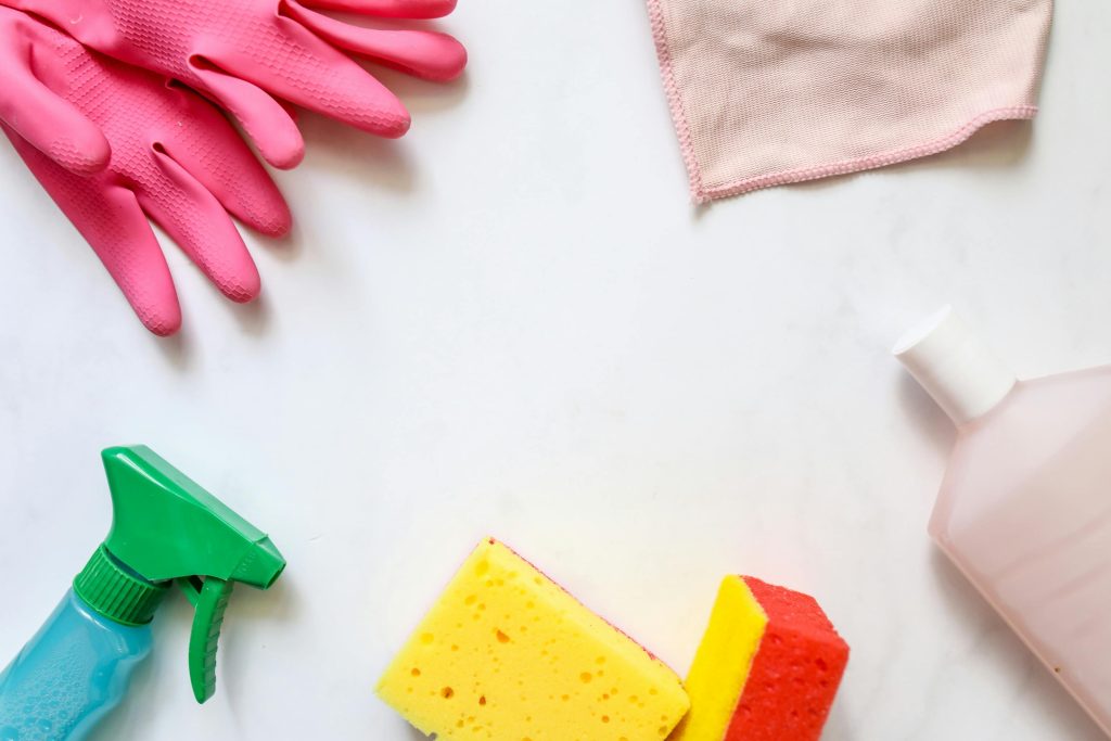 Get new tools for move in cleaning for good luck